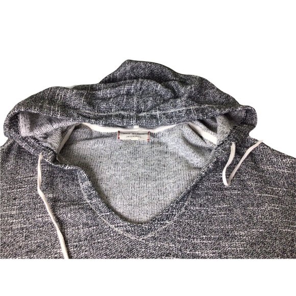 Max Studio Weekender Hoodie Top Sz L Oversized Long Blouse Casual Long-Sleeve - Picture 4 of 6